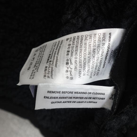 Calvin Klein Faux Shearling Relaxed Coat - Extra Large - Picture 8 of 12